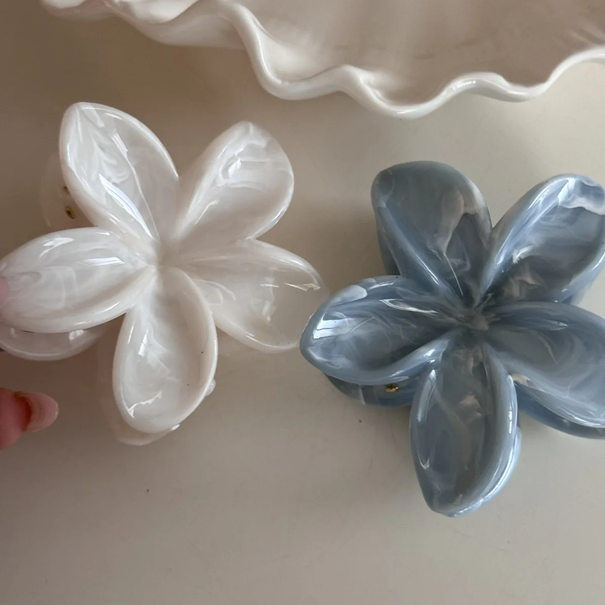 Ink texture advanced sense disc hair grab hairpin back of head hairpin women's large hair volume shark clip hair accessories