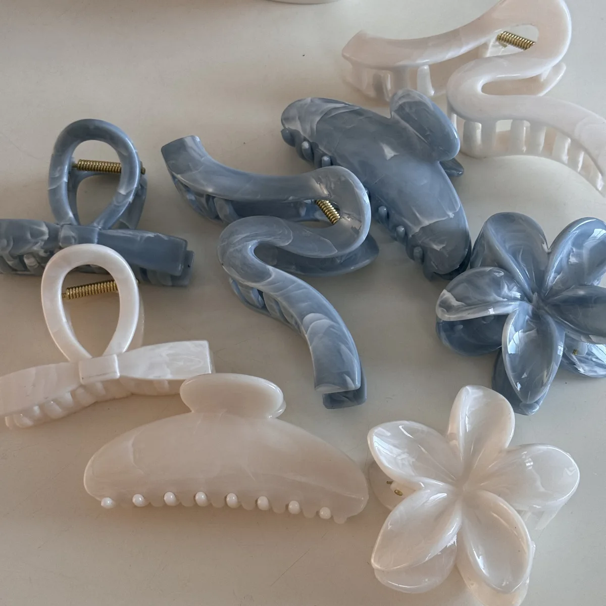 Ink texture advanced sense disc hair grab hairpin back of head hairpin women's large hair volume shark clip hair accessories