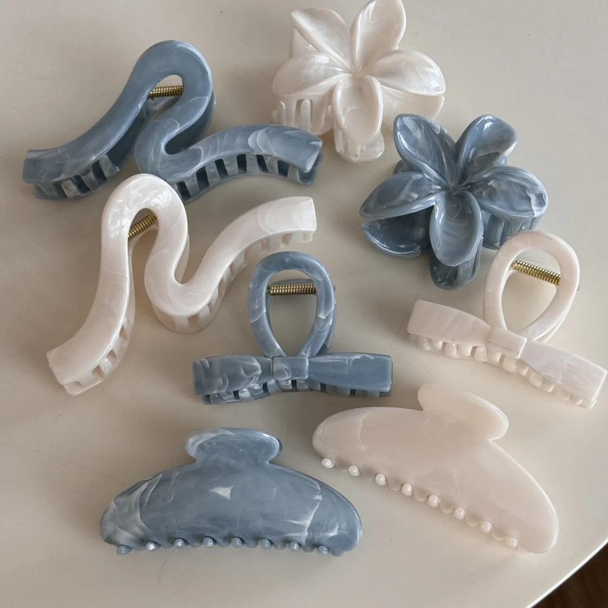 Ink texture advanced sense disc hair grab hairpin back of head hairpin women's large hair volume shark clip hair accessories