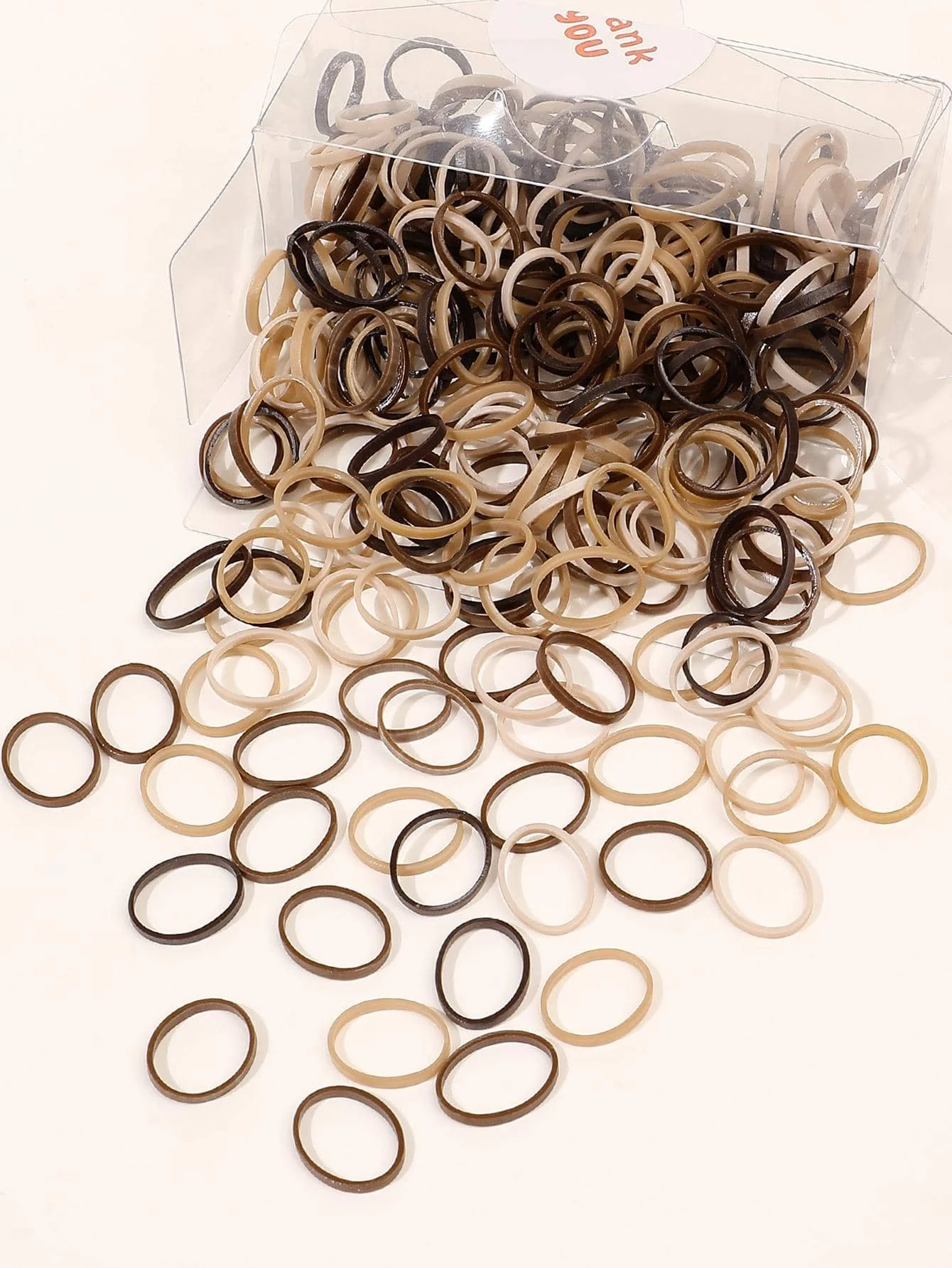 120/300/500Pcs Multi Color Elastic Hair Bands,Rubber Bands for Thin Thick Hair,Small Hair Ties Stretchy Ponytail Holders