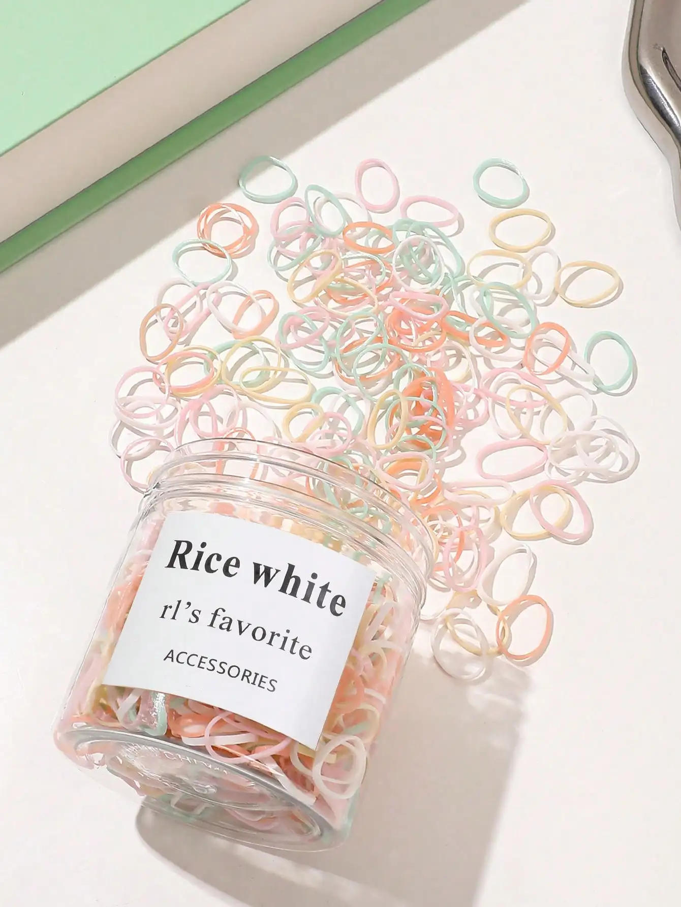 120/300/500Pcs Multi Color Elastic Hair Bands,Rubber Bands for Thin Thick Hair,Small Hair Ties Stretchy Ponytail Holders