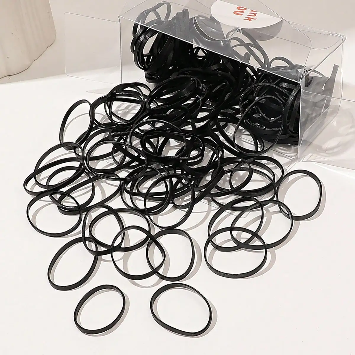 120/300/500Pcs Multi Color Elastic Hair Bands,Rubber Bands for Thin Thick Hair,Small Hair Ties Stretchy Ponytail Holders