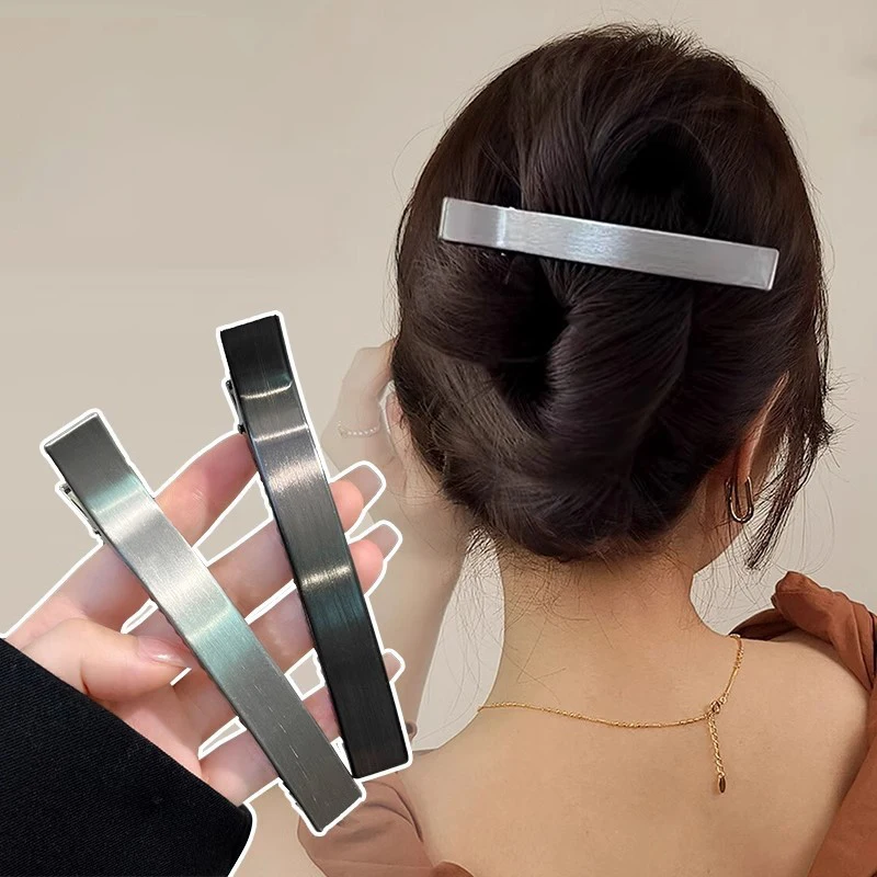 3PCS Korean Metal Hair Clips Barrettes Girls Women Elegant Hair Claws Hairpin Bangs Duckbill Ponytail Fashion Hair Accessories