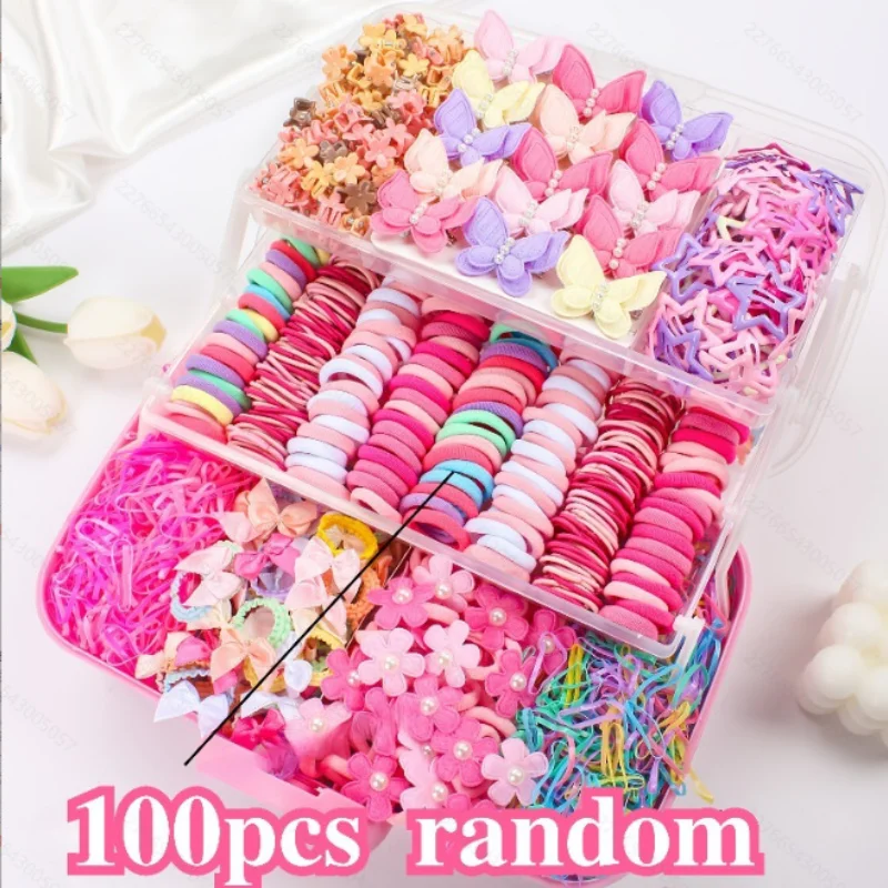 100/832 Pieces of Dopamine Sweet Accessory Set | Bow, Mini Clips – Perfect for Kids’ Hair Accessories, Holiday Gifts