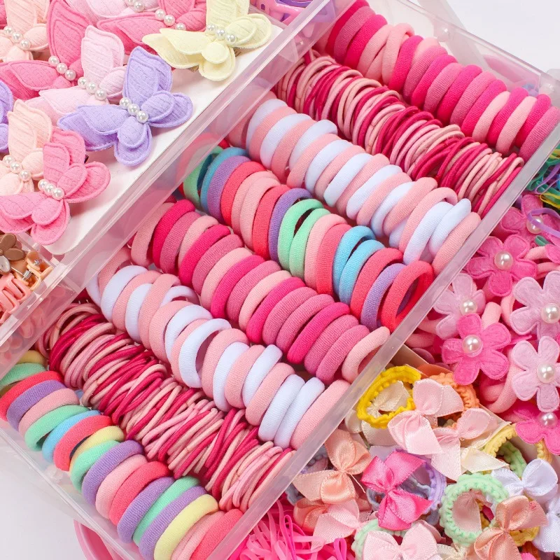 100/832 Pieces of Dopamine Sweet Accessory Set | Bow, Mini Clips – Perfect for Kids’ Hair Accessories, Holiday Gifts