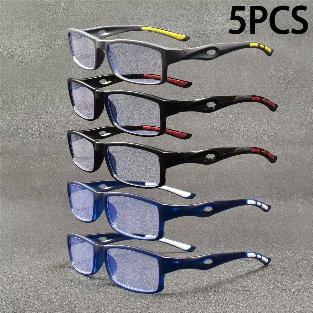 5pcs New Fashionable Retro Men's And Women's Reading Sunglasses, Suitable For People With Reading 403