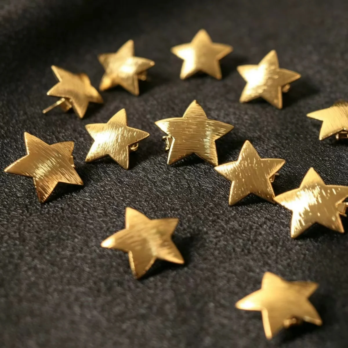 10 pieces of gold and silver star hairpins. Bohemian style hair accessories. Beach style women's hair accessories.