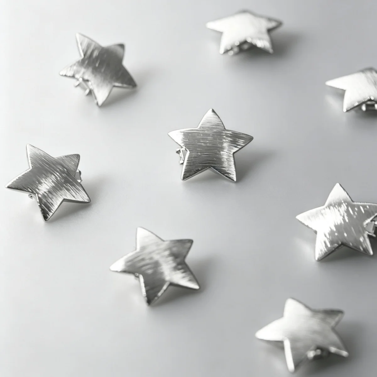 10 pieces of gold and silver star hairpins. Bohemian style hair accessories. Beach style women's hair accessories.