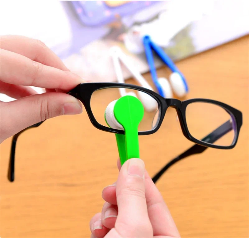 Glasses Cleaning Rub Portable Multifunctional Mini Eye Glasses Cleaner Brush Sunglasses Spectacles Microfiber Wiping Tools
