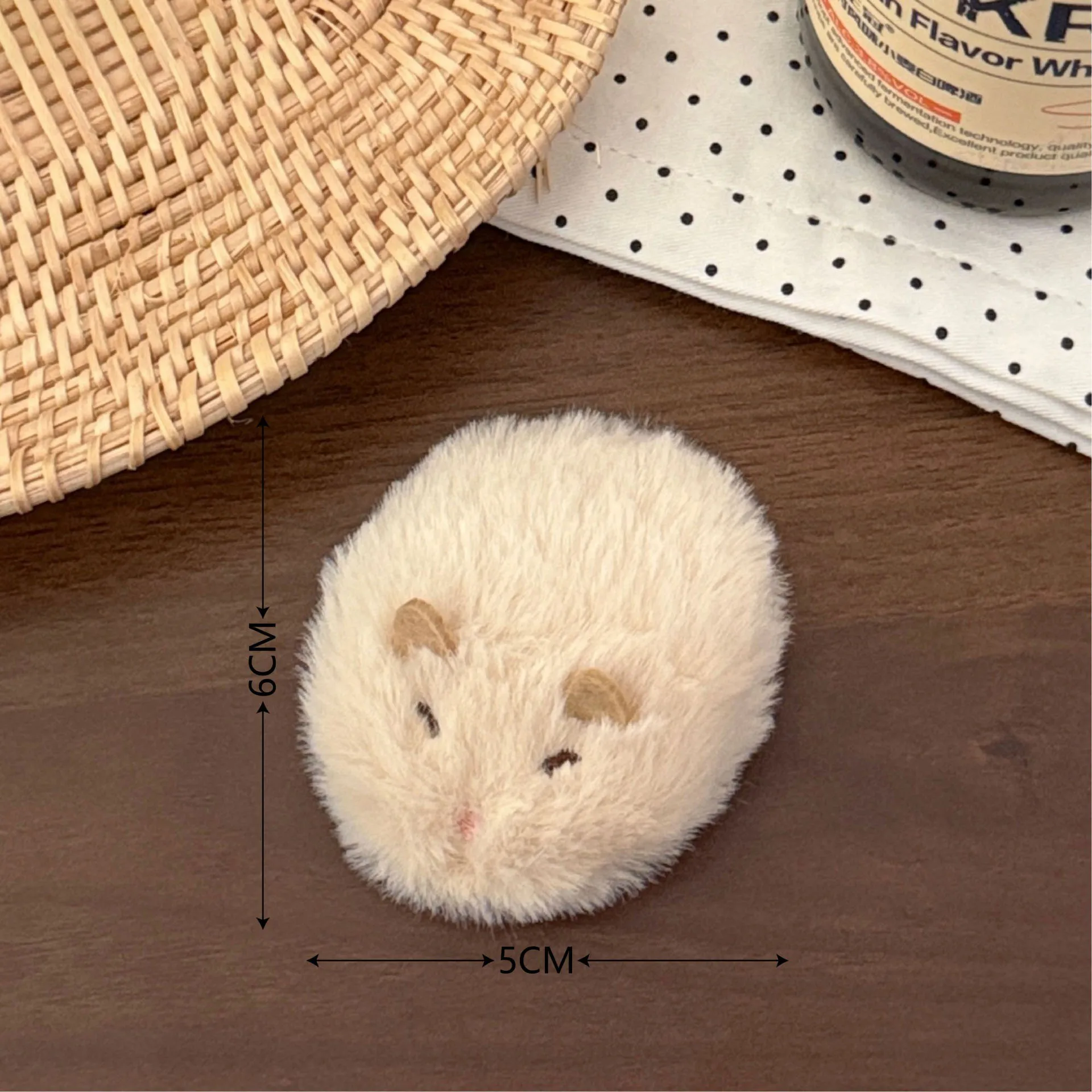 1/2 Pcs Cute Plush Hamster Hair Clip Versatile Fury Hairband Clip Edge Clip Hair Accessories Temperament Shattered Hair Clip