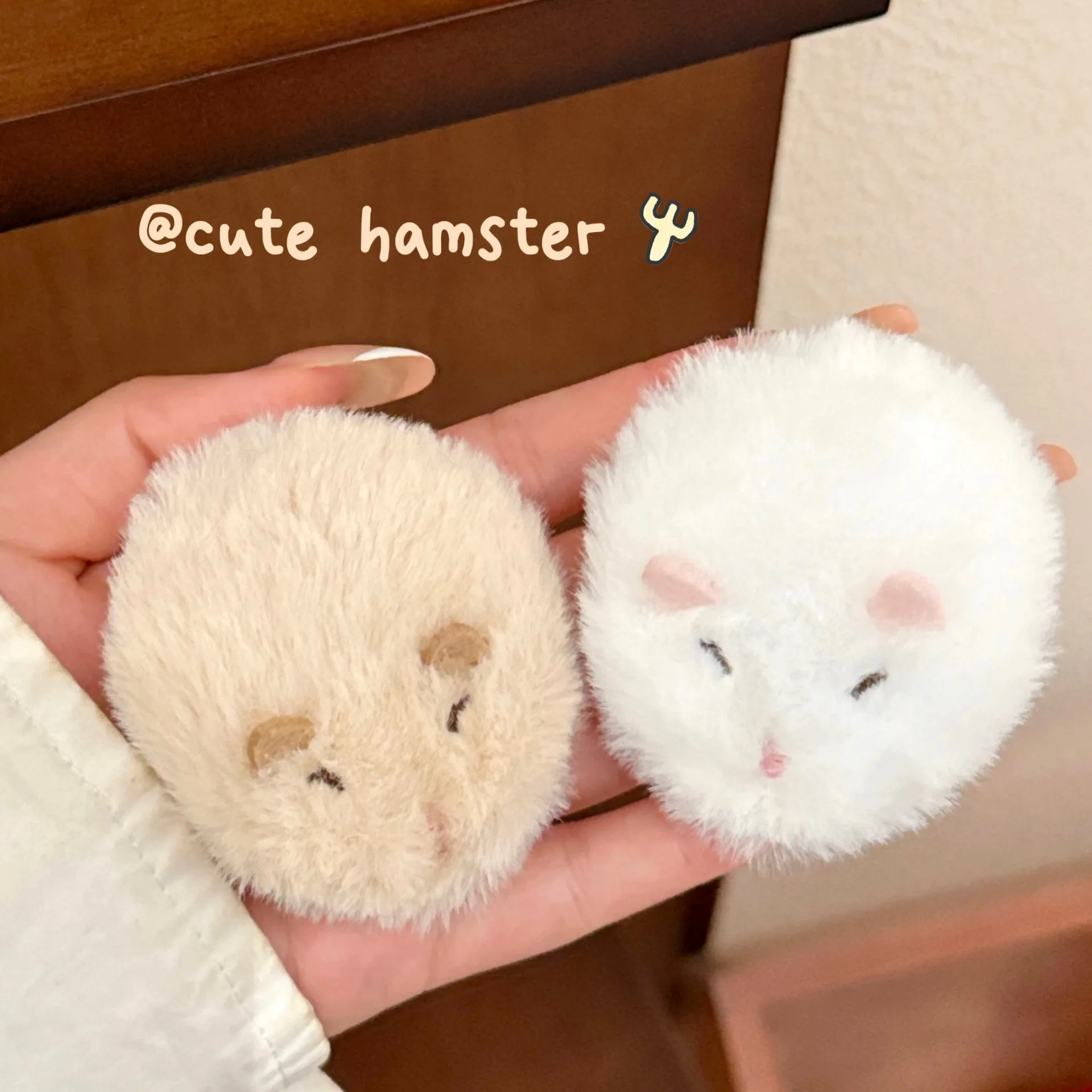 1/2 Pcs Cute Plush Hamster Hair Clip Versatile Fury Hairband Clip Edge Clip Hair Accessories Temperament Shattered Hair Clip
