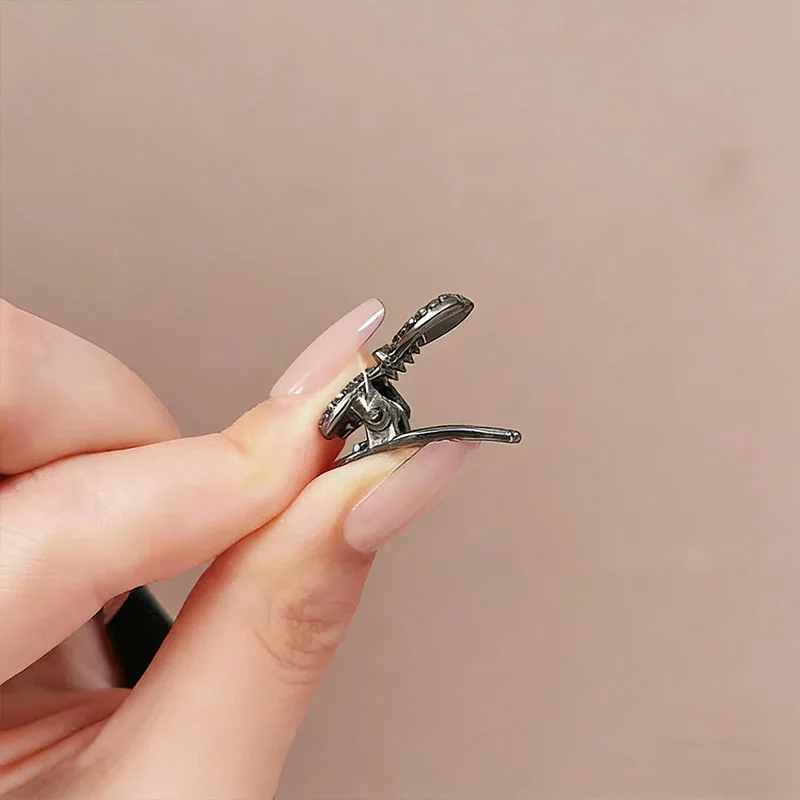 4pcs/set Elegant Mini Rhinestones Bow Hairpins For Women Girls Sweet Hair Ornament Small Hair Clips Fashion Hair Accessories