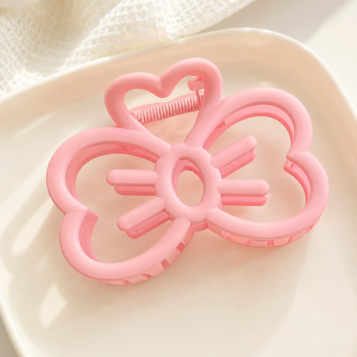 New Candy Color Cat Bow Hair Clip Plastic Claw Clip Fashion Crab Hair Clip For Girls Sweet Hair Claw Women Hair Accessories