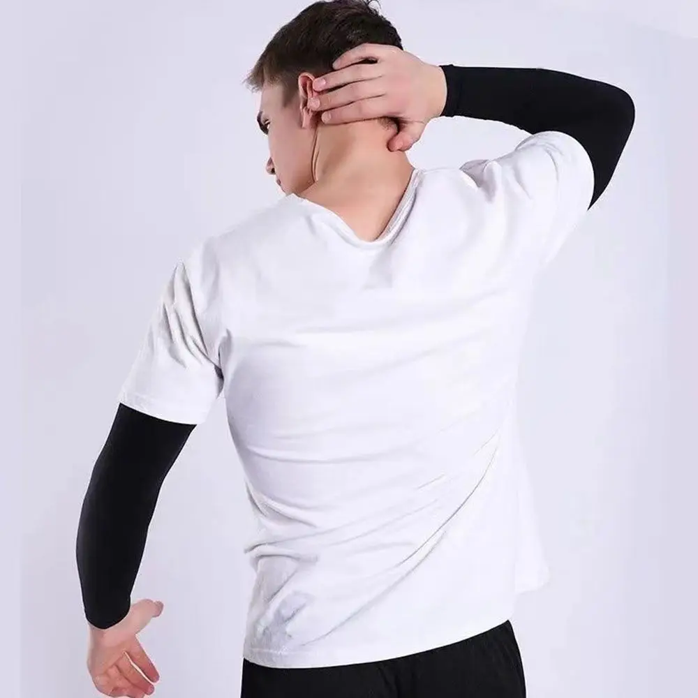 2Pcs Arm Sleeves Warmers Sports Sleeve Sun UV Protection Hand Cover Cooling Warmer Running Fishing Cycling