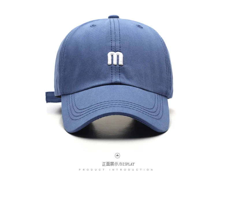 Fashion 100% Cotton Baseball Cap for Men and Women Letters Embroidered Snapback Hat Summer Sun Caps Unisex Casual Hip Hop Hats