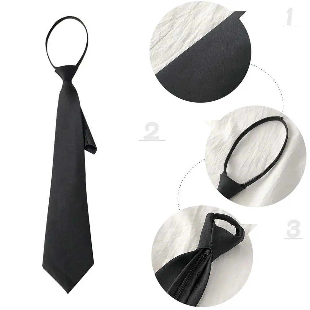 Unisex Ties Retro Silky Narrow Neck Tie Slim Smooth Women's Bow Tie Korean Style Simple Elegant All-match Trendy Students Tie