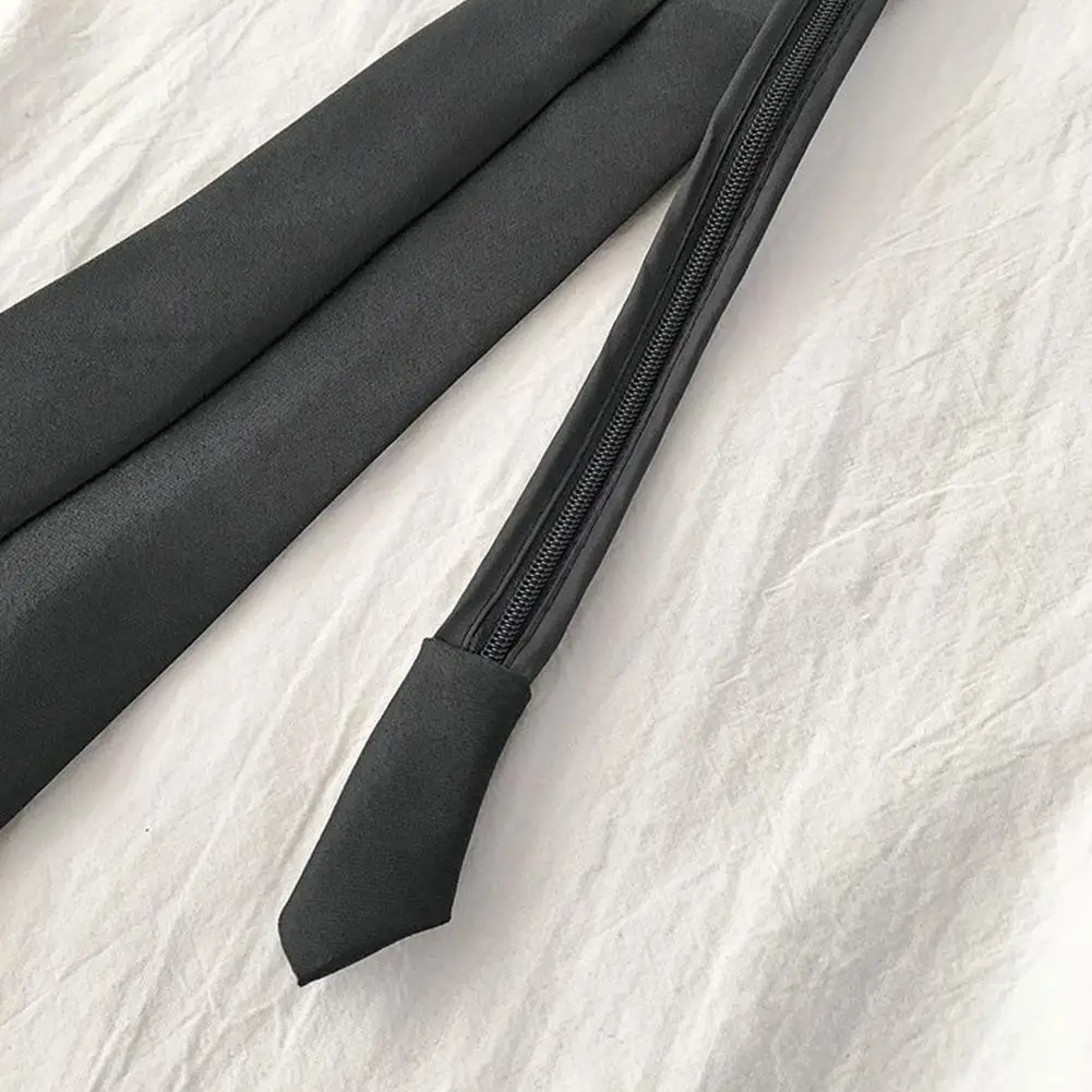 Unisex Ties Retro Silky Narrow Neck Tie Slim Smooth Women's Bow Tie Korean Style Simple Elegant All-match Trendy Students Tie