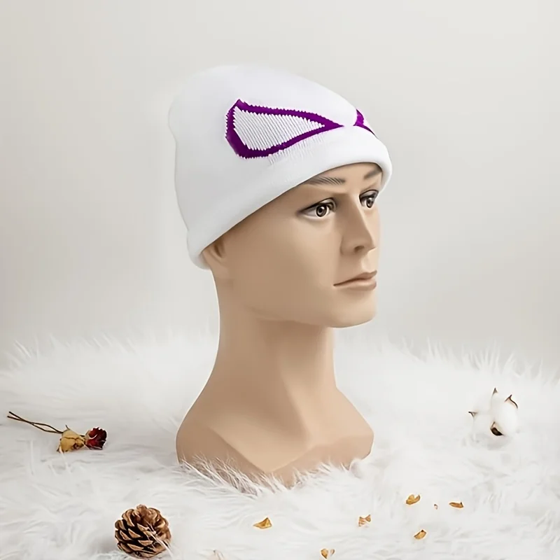 Spider Pattern Anime Cartoon Skeleton Beanie Stretch Knit Hat Warm Women Men Skull Cap