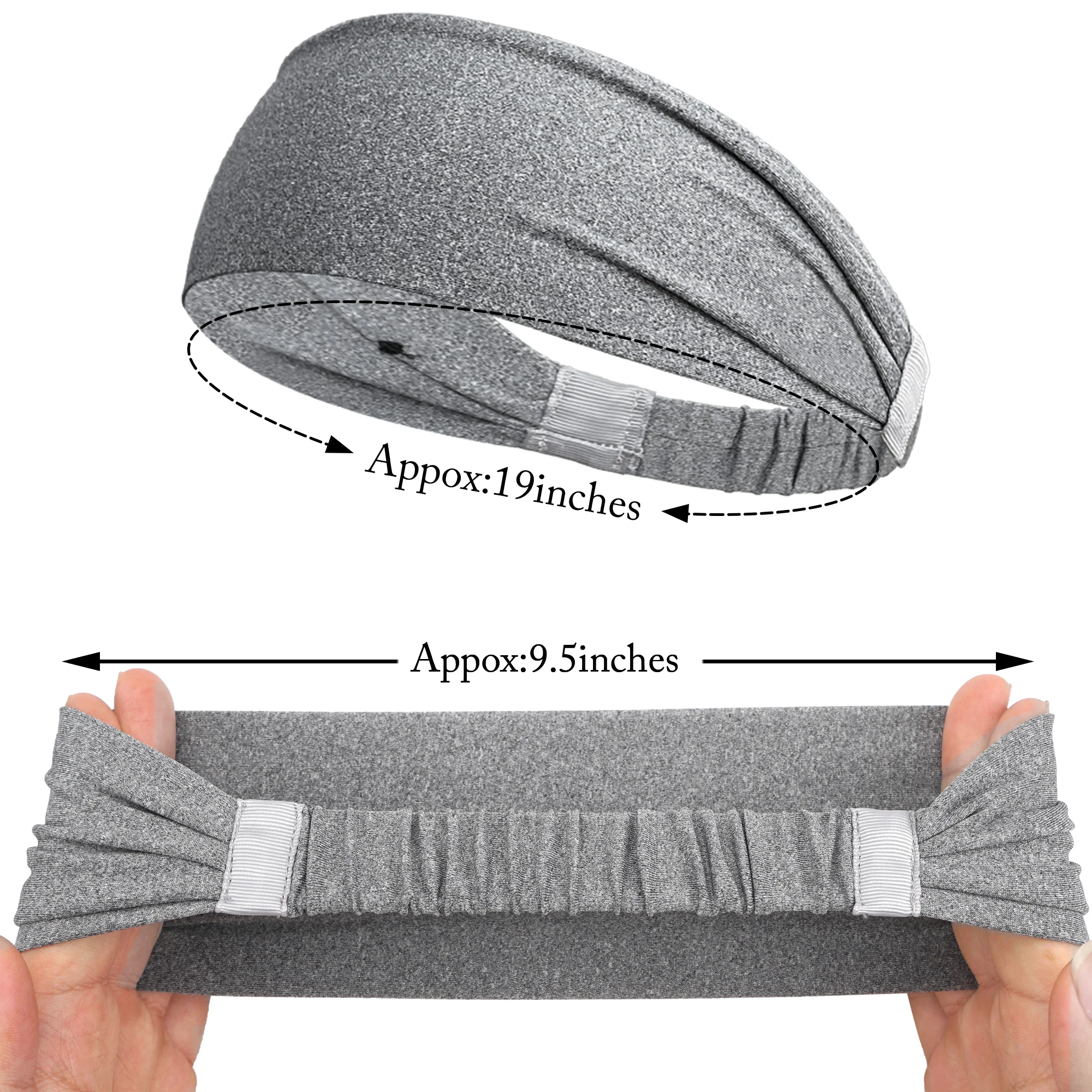 1/3PCS Sports Headbands For Men Woman Gym Yoga Sweat Hair Bands Soft Elastic Hairbands Stretch Outdoor Sport Sweatbands