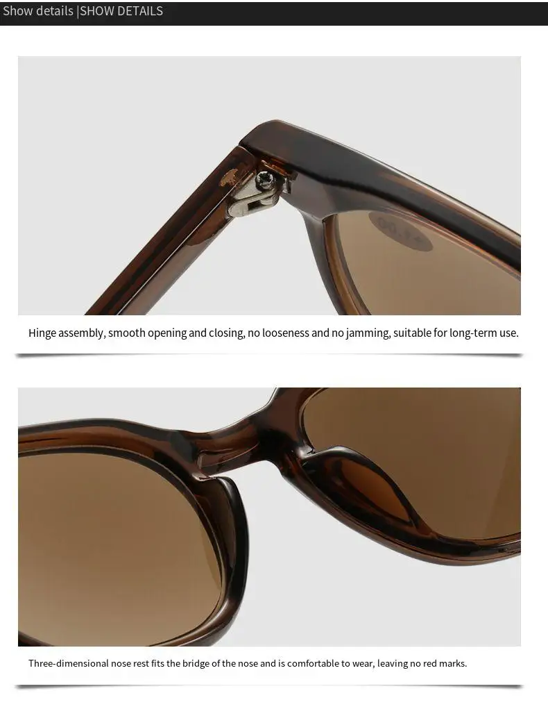 2025 Reading Sun Glasses For Women Men Classic Frame Outdoors Sunglasses Readers Presbyopia Eyeglasses +1.0~+4.0