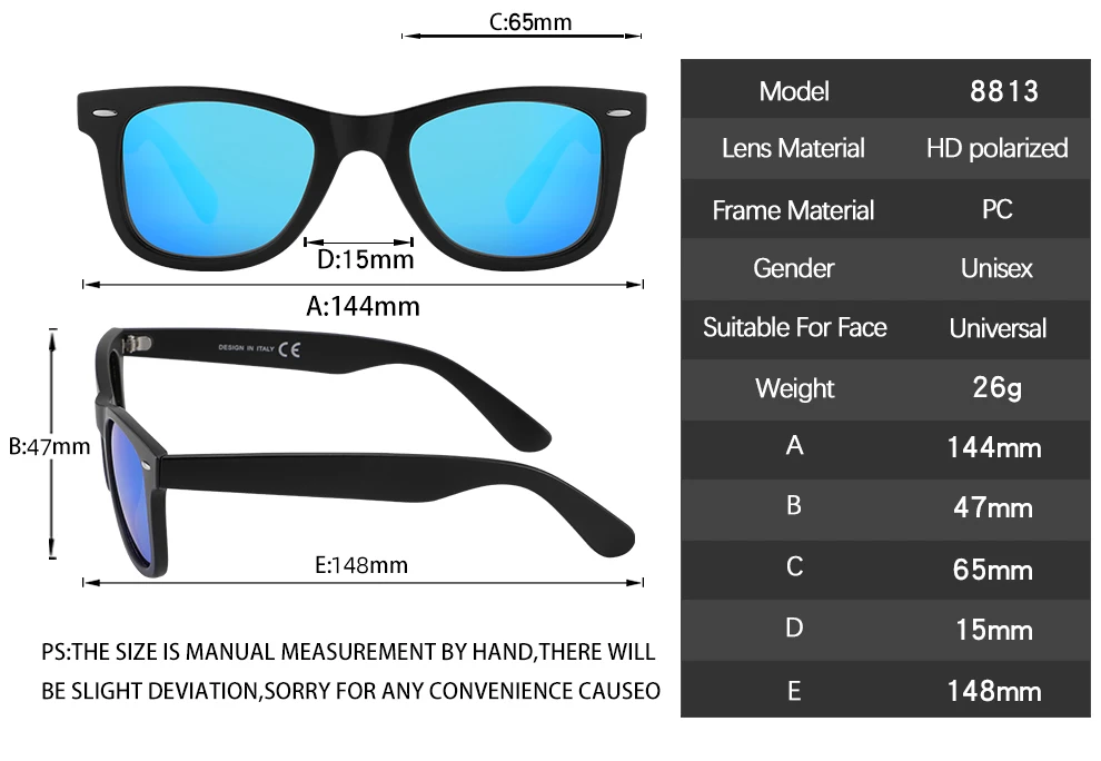 Men's Polarized Sunglasses Classic Fashion UV400 Women's Glasses Driving Outdoor Travel Glasses Cool 2140
