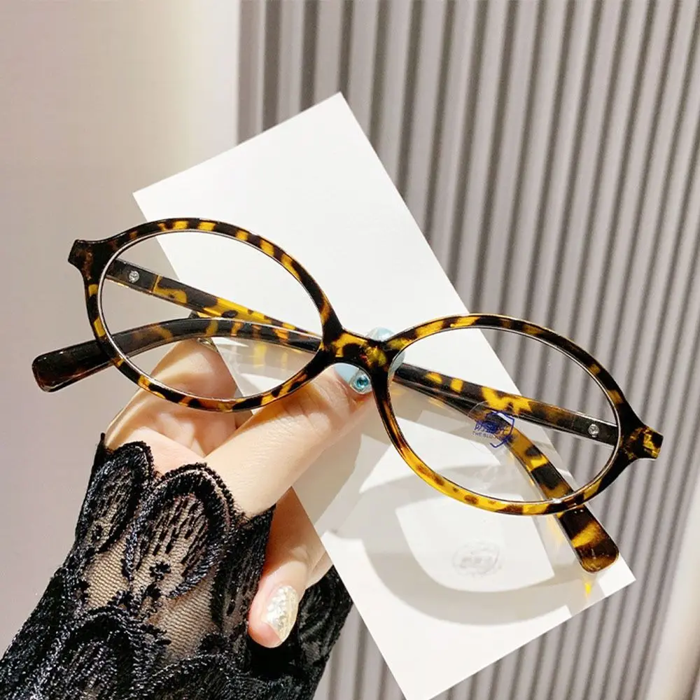 Y2K Retro Oval Frame Glasses Women Female Sweet Cool Eyewear Trend Reading Computer Anti Blue Light Eyeglasses