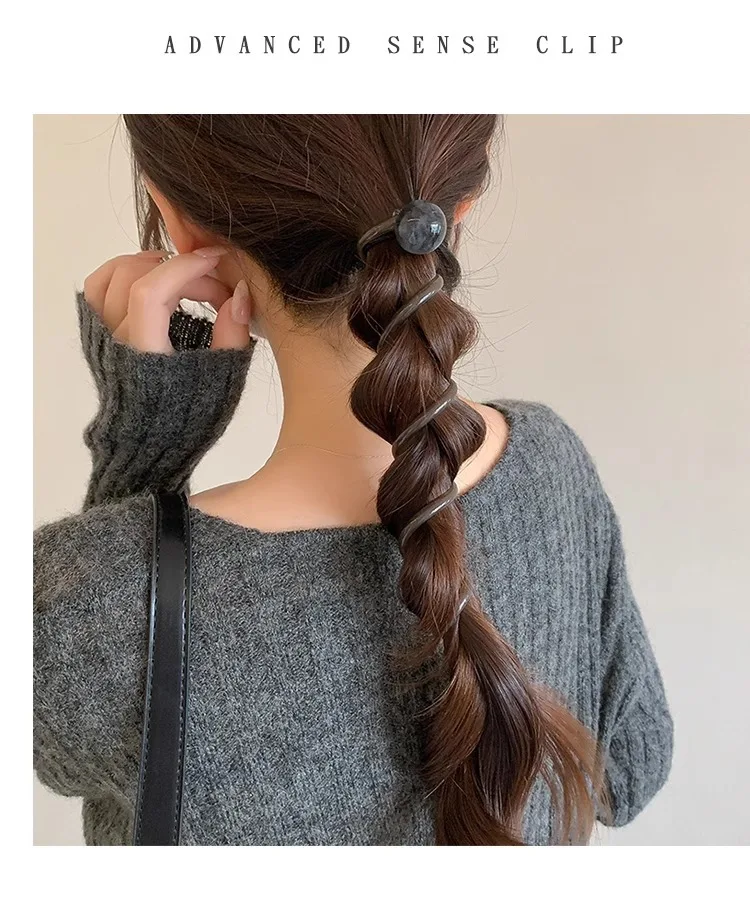 Vintage Ball Heart Straight Elastic Headband For Women Girls Ponytial Holder Hair Tie Scrunchie Hairband Hair Accessories