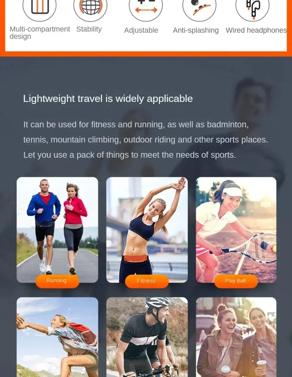 New Running Belt Bags Women Sports Fitness Waterproof For Money Phone Holder Jogging Training Key Belt