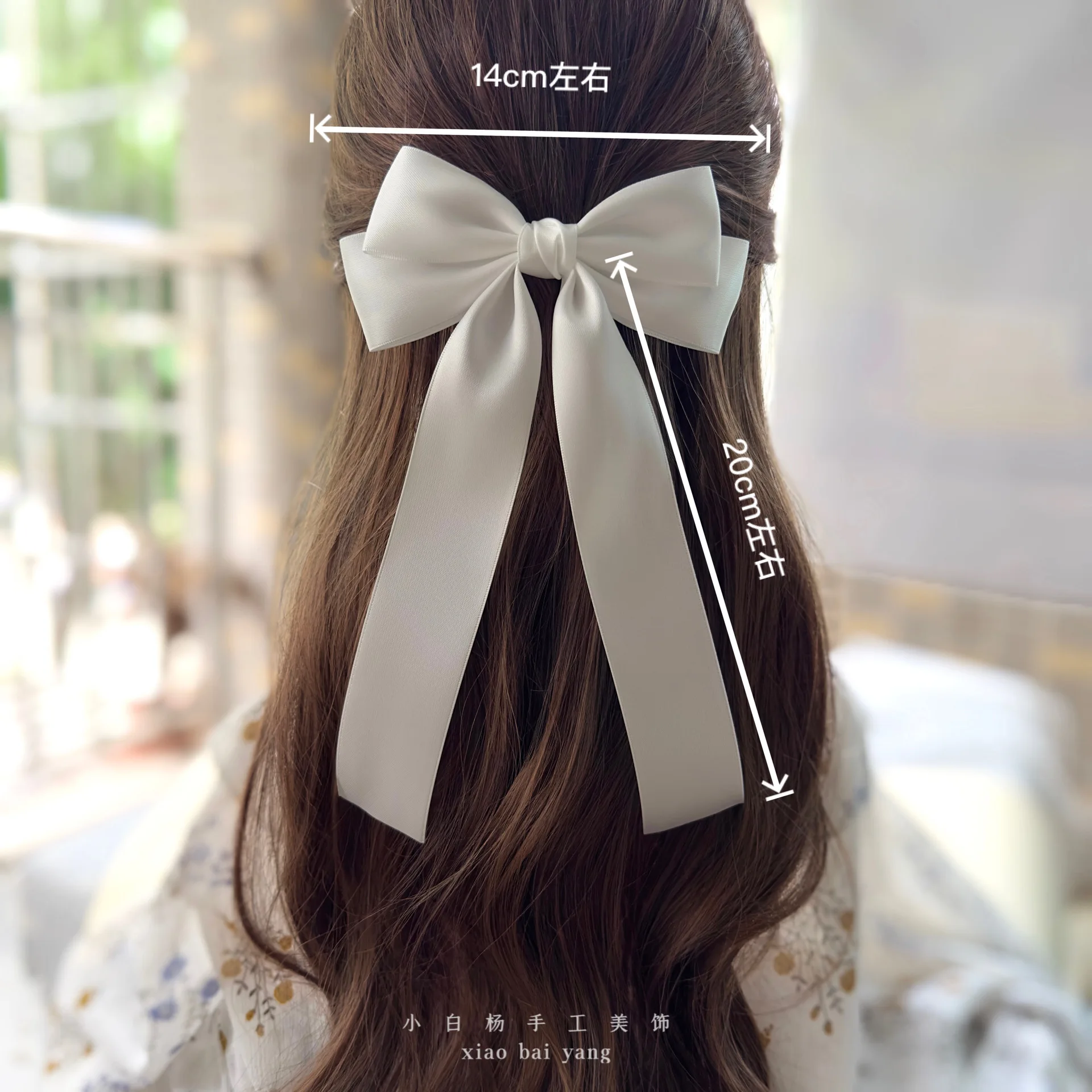 Korean Style Fashion Fabric Hair Bow Hairpin For Women Girls Ribbon Hair Clips Bowknot Spring Clip Female Hair Accessories