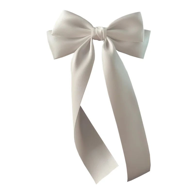 Korean Style Fashion Fabric Hair Bow Hairpin For Women Girls Ribbon Hair Clips Bowknot Spring Clip Female Hair Accessories