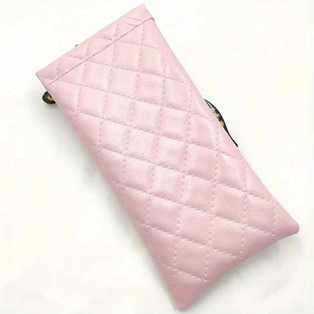 1/2/4Pcs Portable Squeeze Eyeglasses Case PU Leather Soft Sunglasses Bag Pouch Pocket Phone Sunglasses Eyewear Organizer Holder