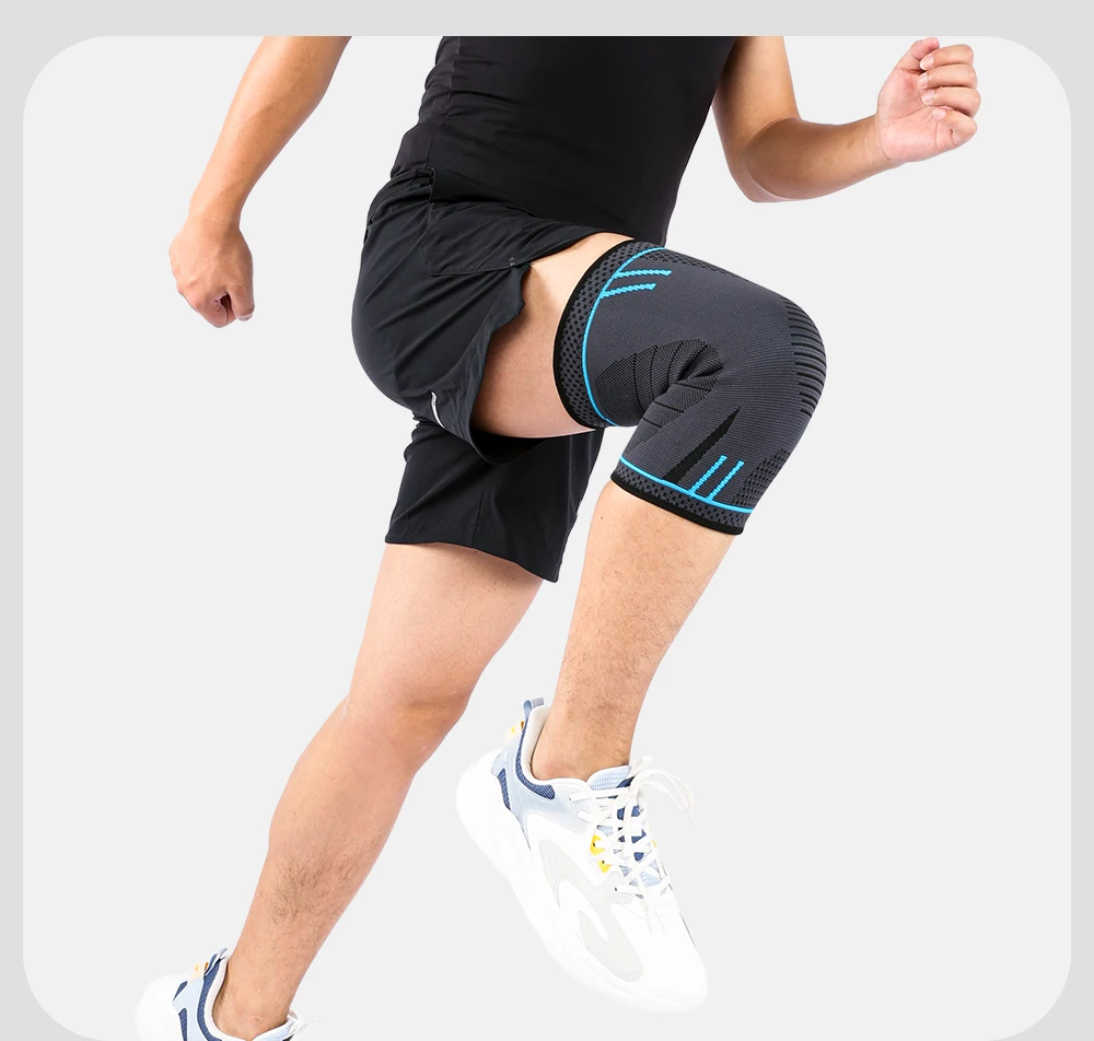 1 PC Knee Pads Strap Patella Medial Support Meniscus Silicone Compression Protection Sport Knee Braces Basketball Running Prot