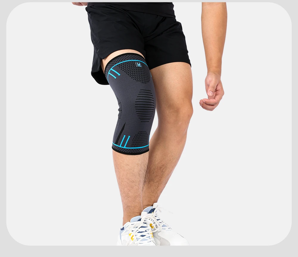 1 PC Knee Pads Strap Patella Medial Support Meniscus Silicone Compression Protection Sport Knee Braces Basketball Running Prot