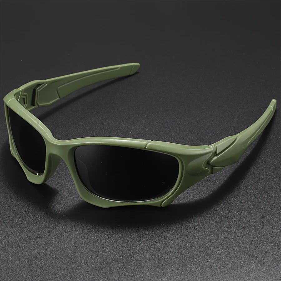 Tactical Windproof Fishing Sunglasses Men Women Classic Camouflage Shades with UV Protection for Outdoor Driving Cycling Hiking