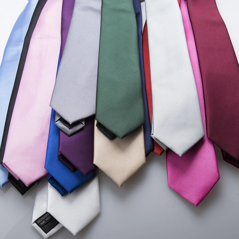 Men's Business Jacquard Slim Tie, British Classic Solid Color Tie,Casual Wedding Accessories