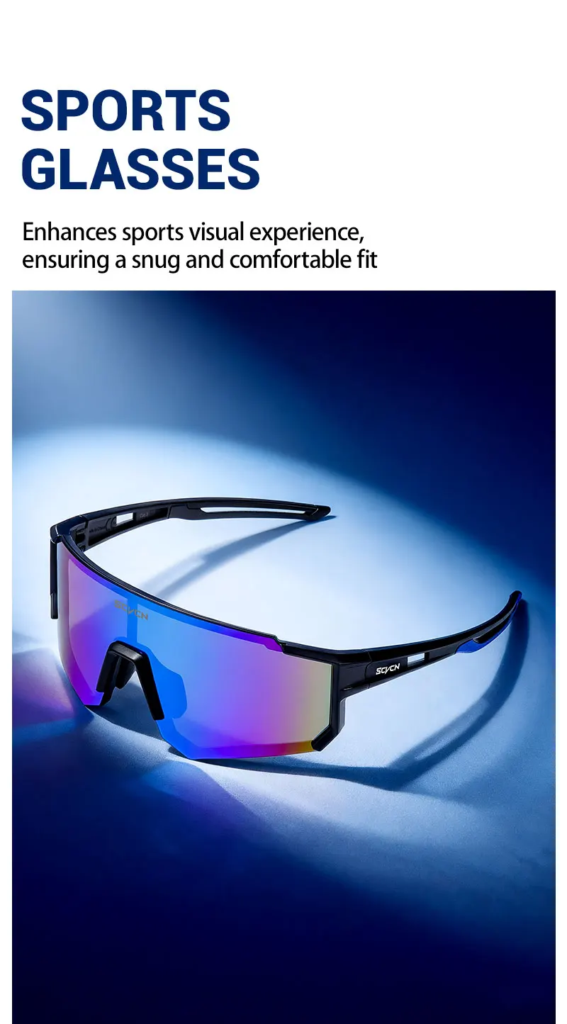SCVCN Fashion Cycling Glasses Bike Baseball Sunglasses for Men UV400 Sports MTB Outdoor Goggles Bicycle Women Sunglasses Riding