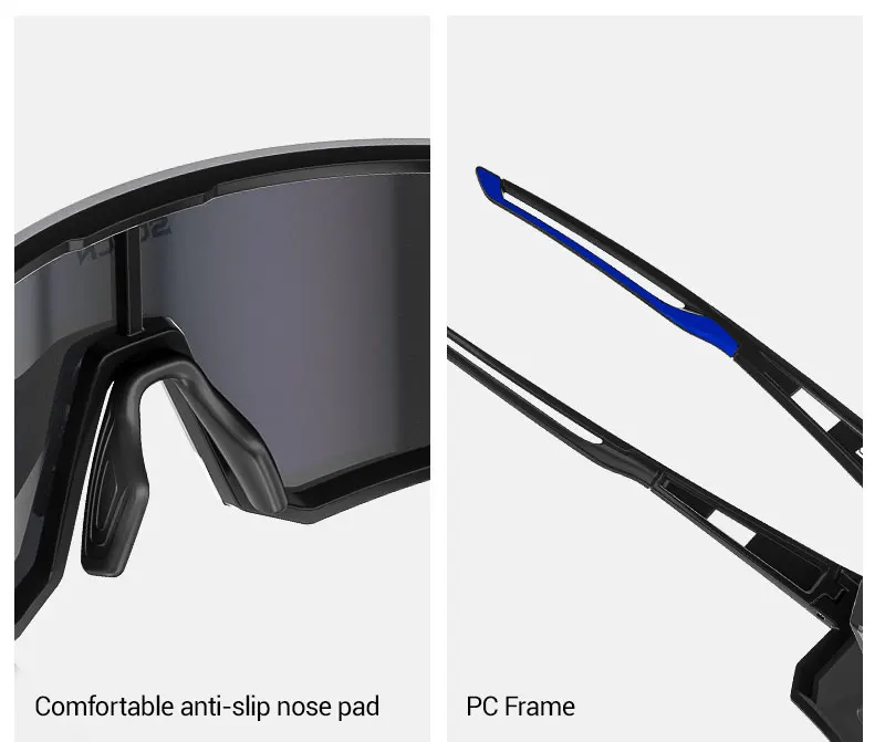 SCVCN Fashion Cycling Glasses Bike Baseball Sunglasses for Men UV400 Sports MTB Outdoor Goggles Bicycle Women Sunglasses Riding