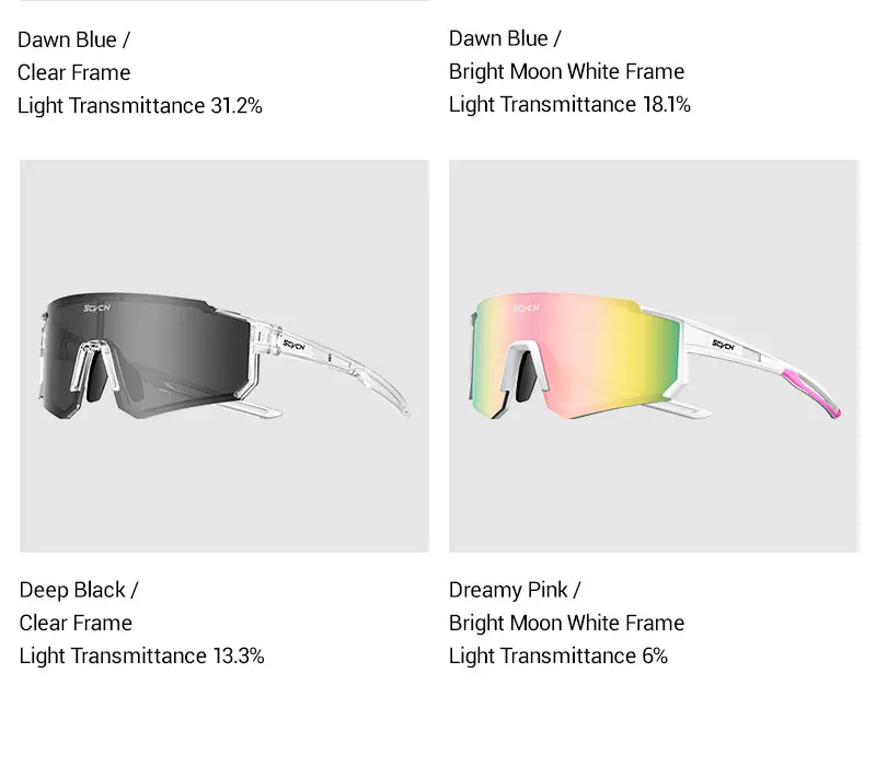 SCVCN Fashion Cycling Glasses Bike Baseball Sunglasses for Men UV400 Sports MTB Outdoor Goggles Bicycle Women Sunglasses Riding
