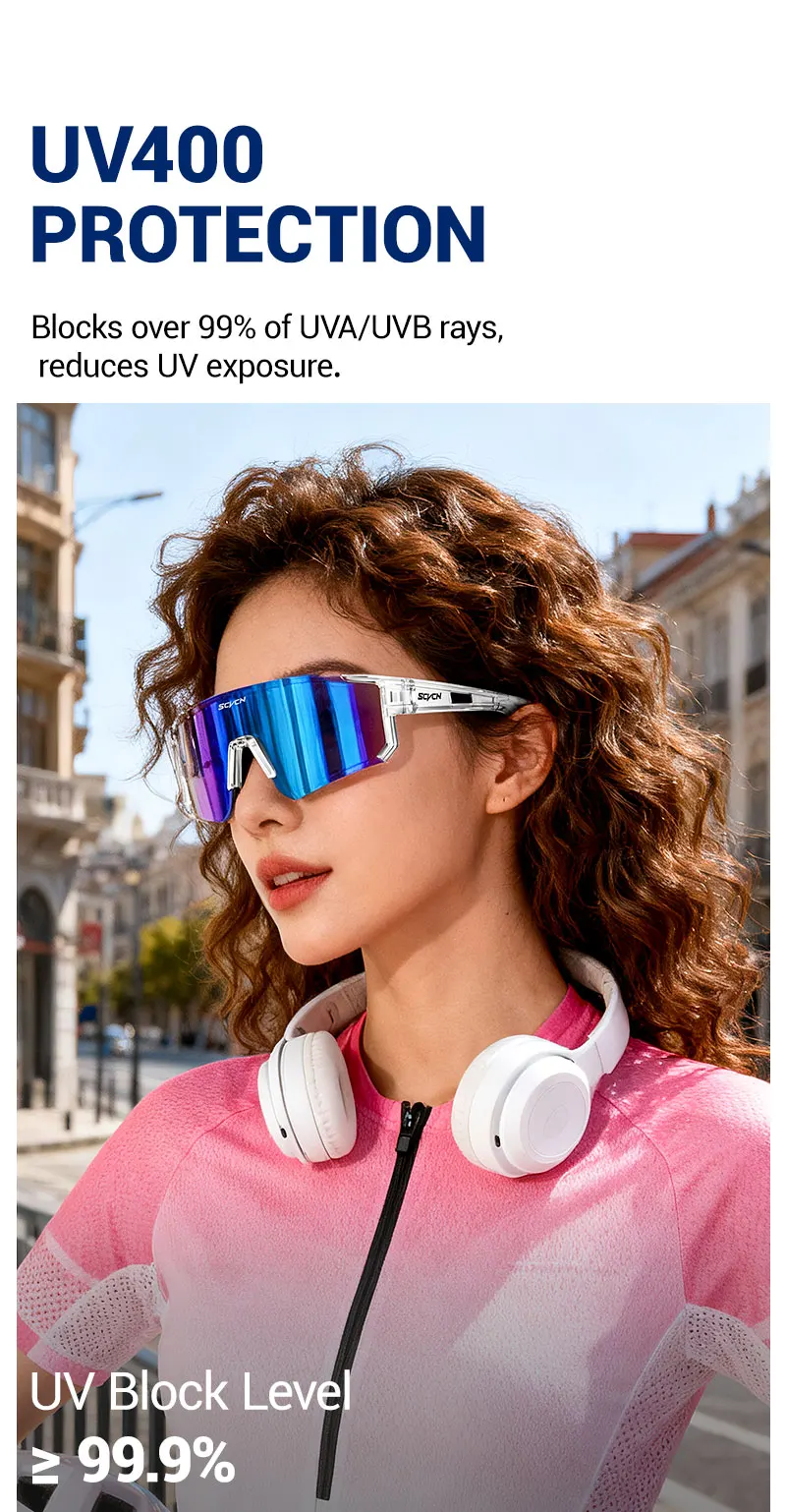 SCVCN Fashion Cycling Glasses Bike Baseball Sunglasses for Men UV400 Sports MTB Outdoor Goggles Bicycle Women Sunglasses Riding