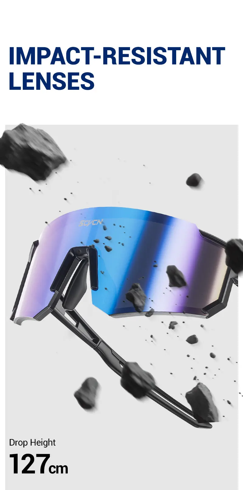 SCVCN Fashion Cycling Glasses Bike Baseball Sunglasses for Men UV400 Sports MTB Outdoor Goggles Bicycle Women Sunglasses Riding