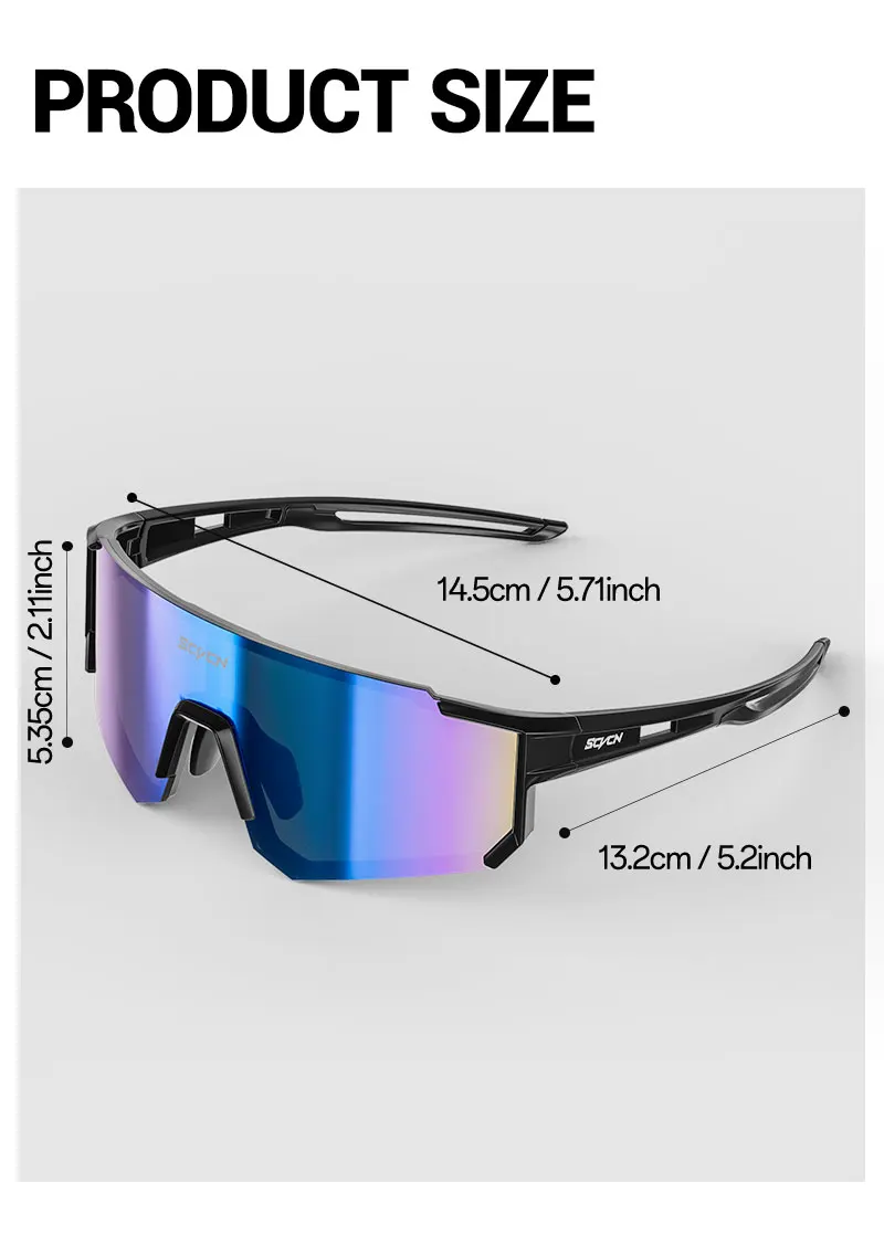 SCVCN Fashion Cycling Glasses Bike Baseball Sunglasses for Men UV400 Sports MTB Outdoor Goggles Bicycle Women Sunglasses Riding