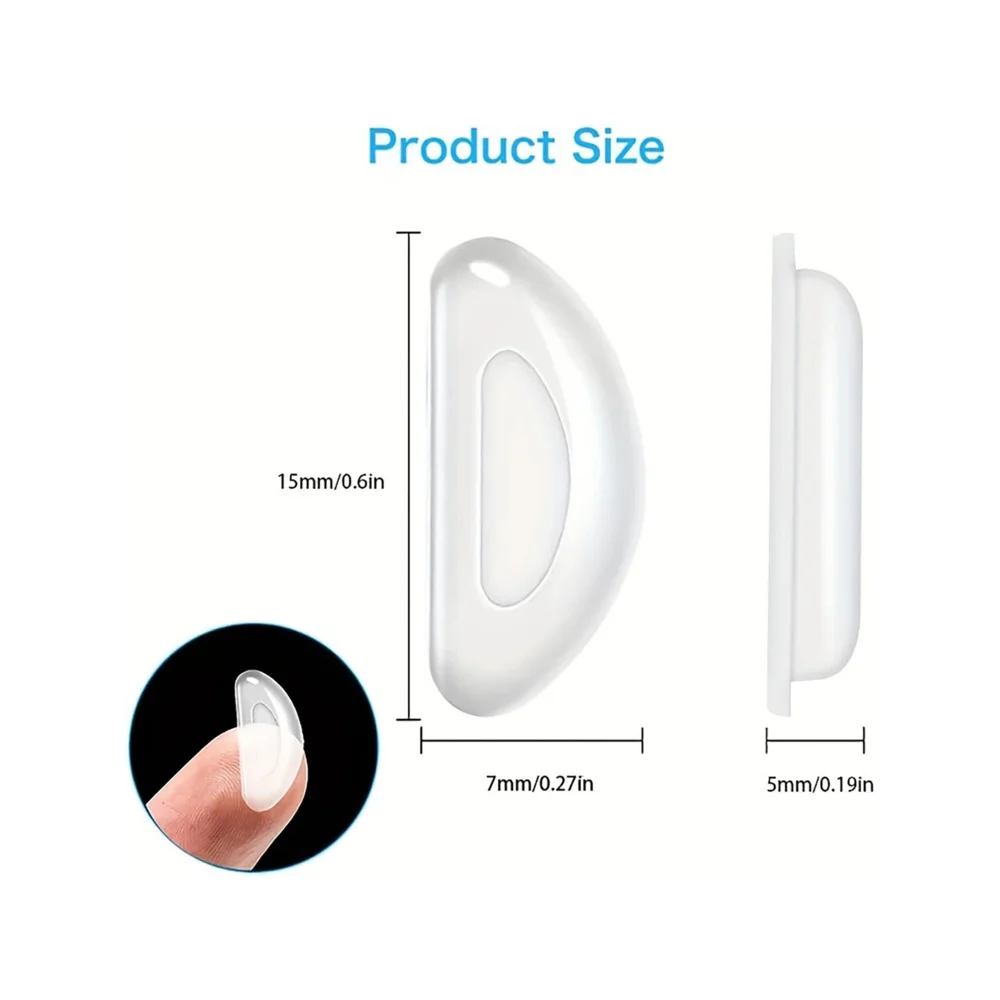 Viewring Non-slip Silicone Nose Pad For Glasses Eyeglasses And Sunglasses Soft Anti Slip Nose Pads Reading Glasses Accessories