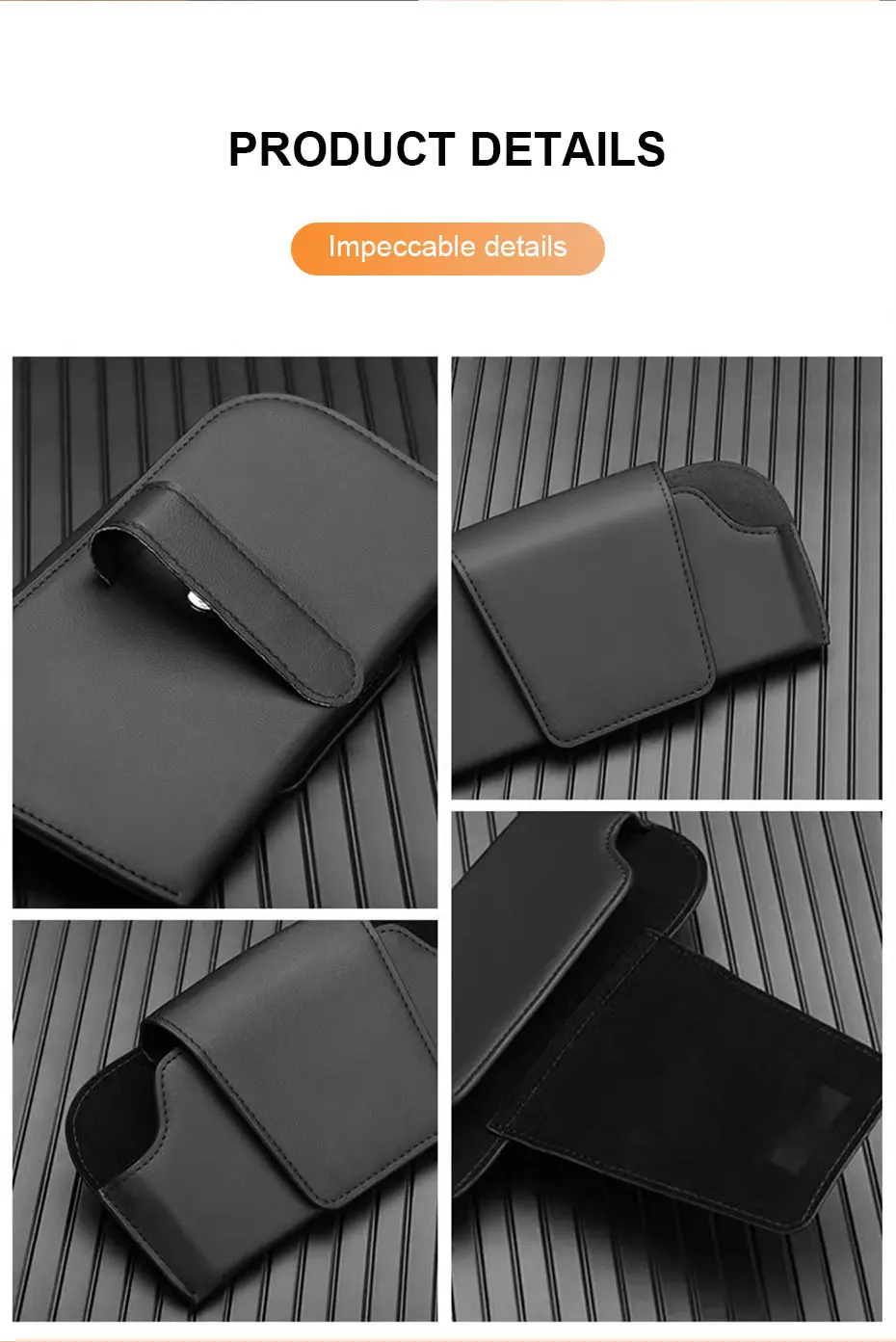 SEAMETAL Car Glasses Case Premium Suede/Leatherette Auto Sun Visor Glasses Holder Sunglasses Protective Case for Car Accessories