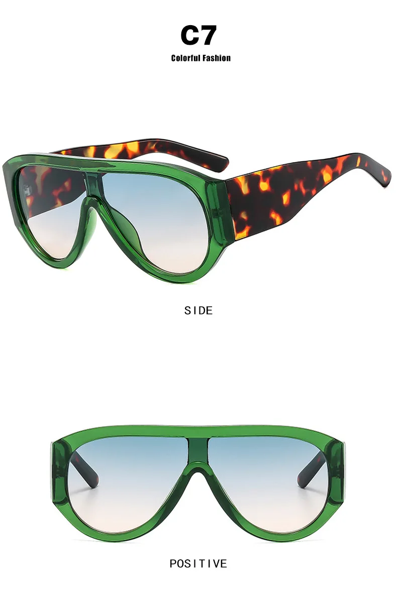 Y2K Oversized Shield Mask Sunglasses Women Futuristic Visor One-Piece Steampunk Big Frame Goggles Punk Shades Windproof Eyewear