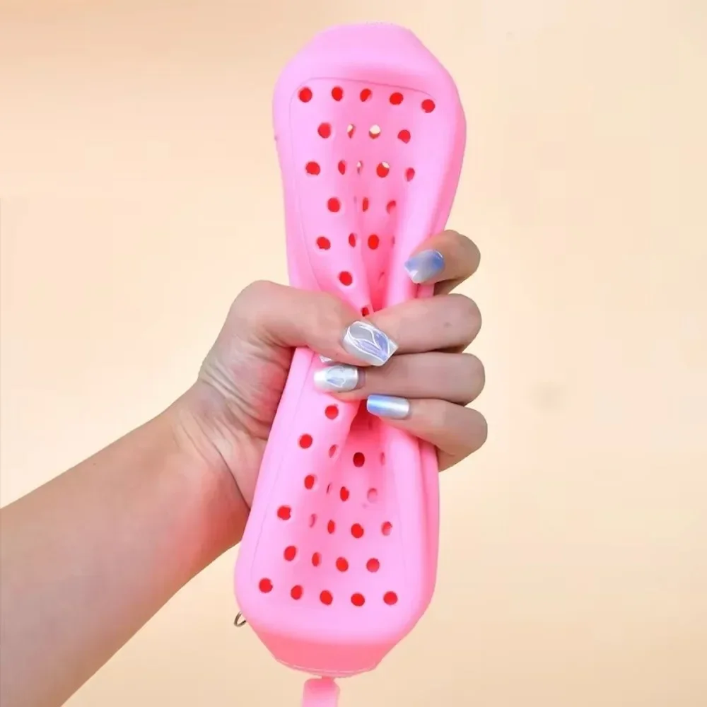 Portable Silicone Swim Goggle Case Perforated Breathable Eyeglasses Storage Bag Durable Swimming Goggles Protection Travel Use