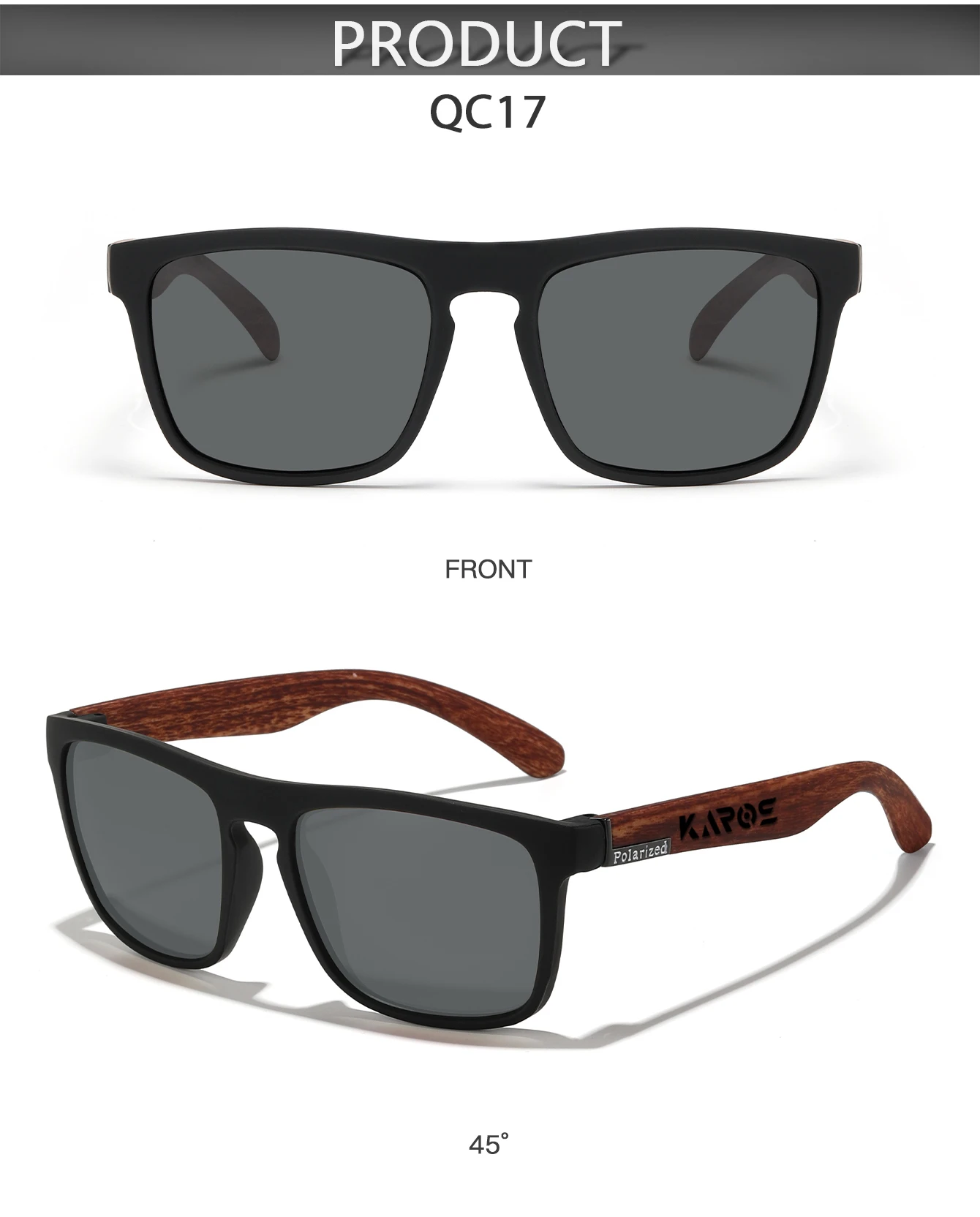 KAROS Polarized Sunglasses Unisex Driving Anti-Glare Goggles Outdoor Sport Fishing Cycling Glasses Travel Beach UV400 Eyeglasses