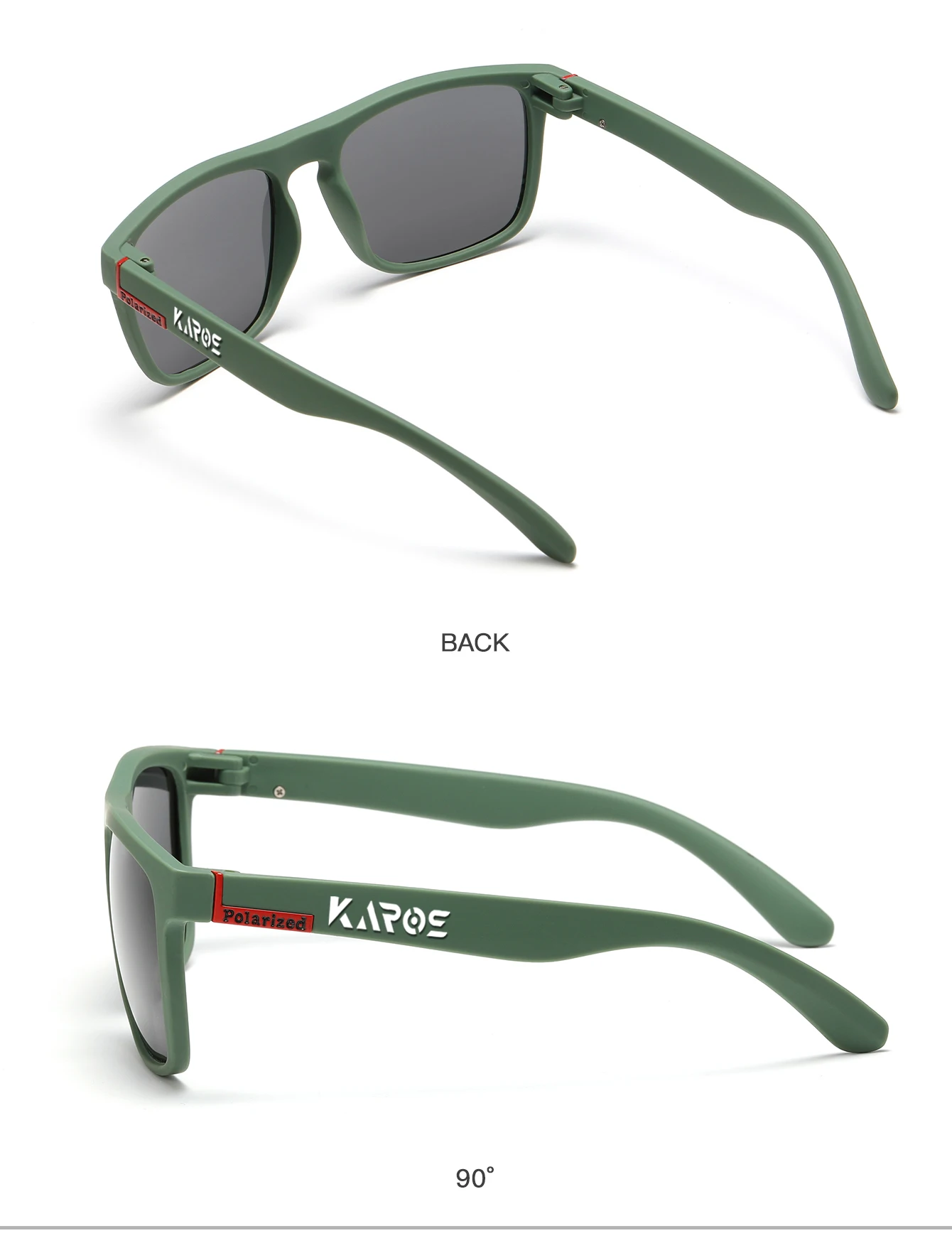 KAROS Polarized Sunglasses Unisex Driving Anti-Glare Goggles Outdoor Sport Fishing Cycling Glasses Travel Beach UV400 Eyeglasses