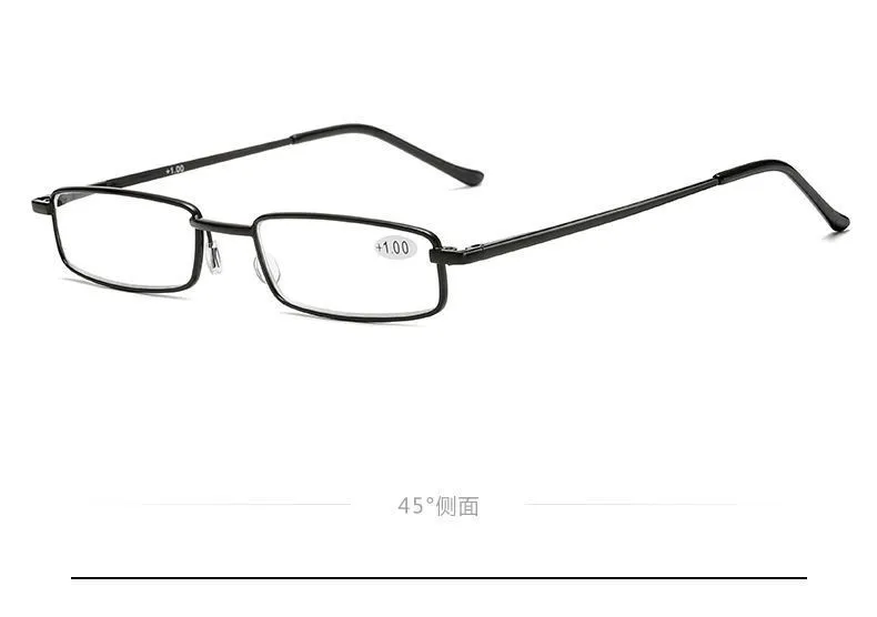 +1.5 2.0 2.5 Reading Glasses Women Men Ultralight Portable Mini Hyperopia Glasses Metal Presbyopia with diopters plus with box