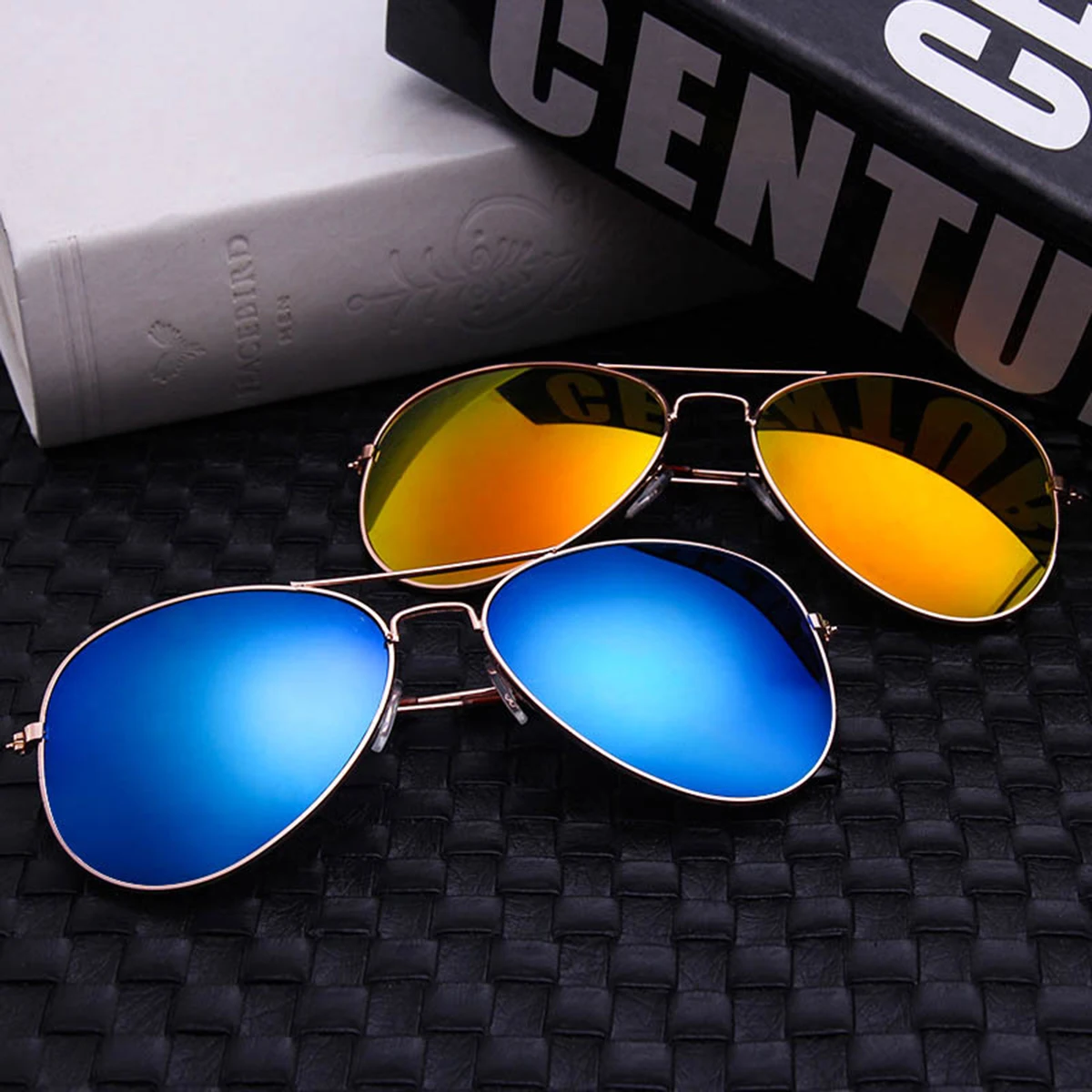 Ready Stock M'sia Original Men Sunglasses UV400 for Travel, Driving, Fashion Aviator Alloy Frame