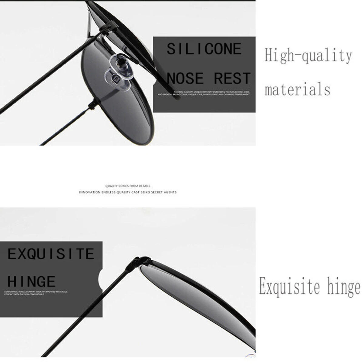 Ready Stock M'sia Original Men Sunglasses UV400 for Travel, Driving, Fashion Aviator Alloy Frame